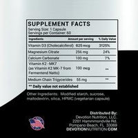 Devotion Nutrition Vitamin D3+K2 mk7